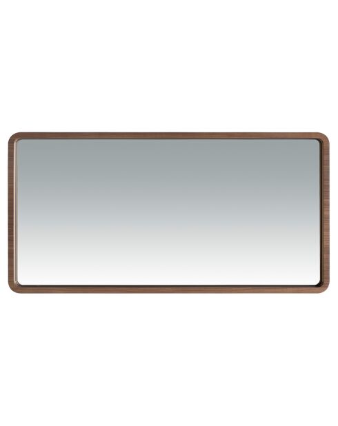 Miroir mural noyer - 100x50x7 cm