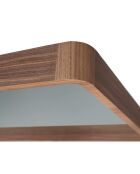 Miroir mural noyer - 100x50x7 cm