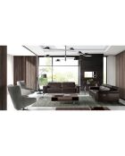 Miroir mural noyer - 100x50x7 cm