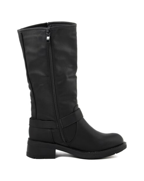 Bottes Flora noires - Talon 8 cm
