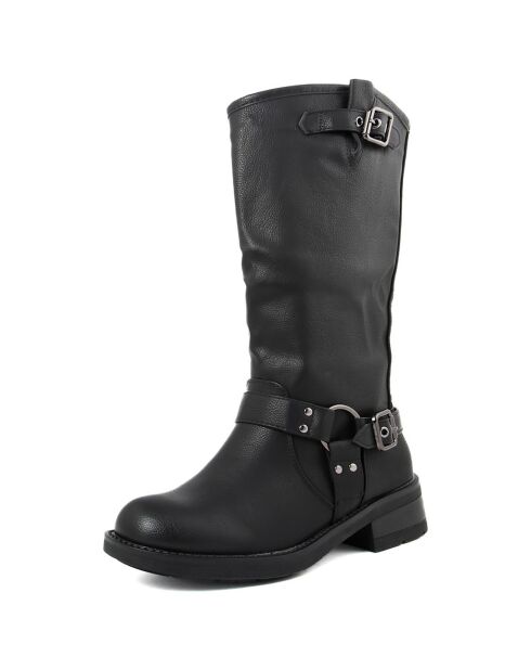 Bottes Flora noires - Talon 8 cm