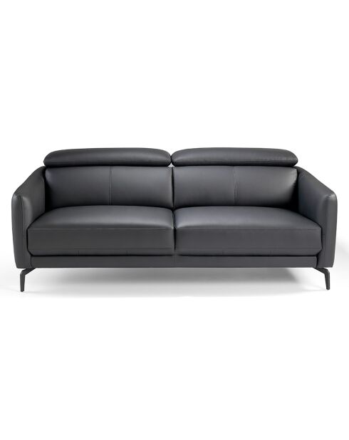 Canapé 2 places gris/argenté - 157x100x94 cm