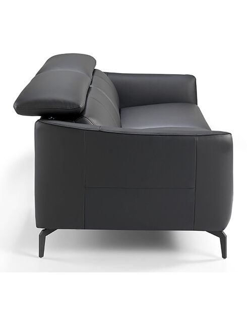 Canapé 2 places gris/argenté - 157x100x94 cm