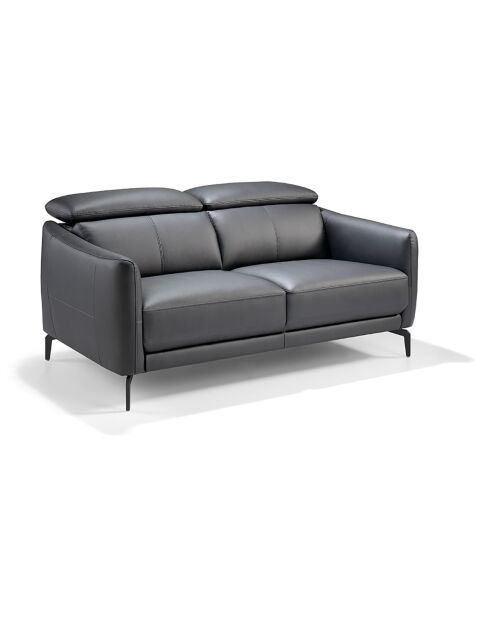 Canapé 2 places gris/argenté - 157x100x94 cm