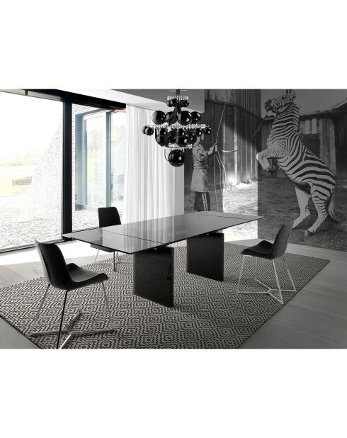 Chaise de table à manger gris/argenté  - 54x58x82 cm