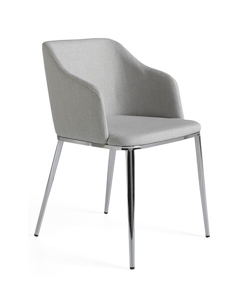 Chaise de table de salle à manger gris/argenté - 51x56x79 cm