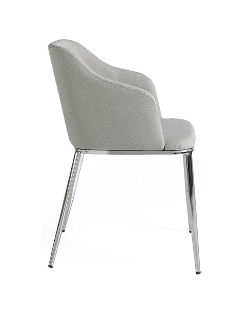 Chaise de table de salle à manger gris/argenté - 51x56x79 cm