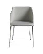 Chaise de table de salle à manger gris/argenté - 51x56x79 cm