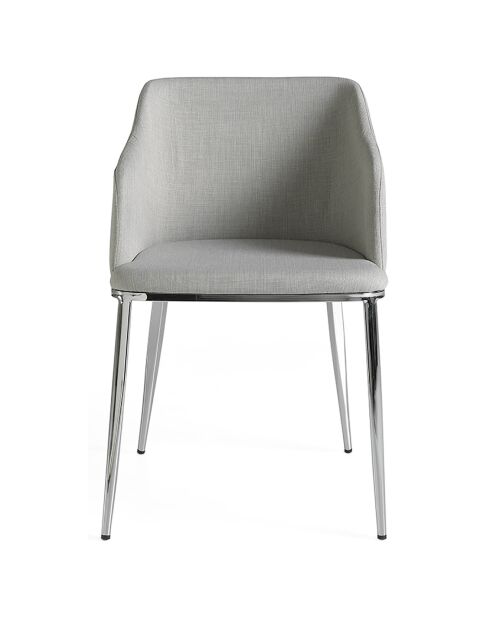 Chaise de table de salle à manger gris/argenté - 51x56x79 cm