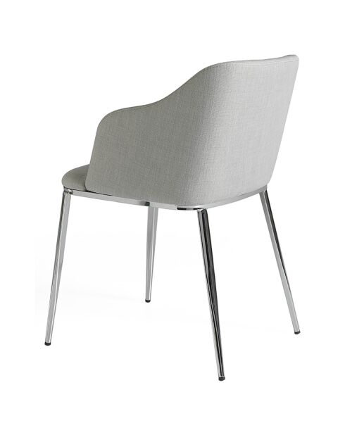 Chaise de table de salle à manger gris/argenté - 51x56x79 cm