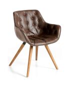 Chaise de table de salle à manger chocalate/noyer  - 65x46x78 cm