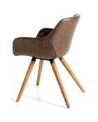 Chaise de table de salle à manger chocalate/noyer  - 65x46x78 cm