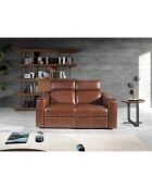 Beistelltisch mit Nussbaum/schwarzer Platte - 50x50x52 cm