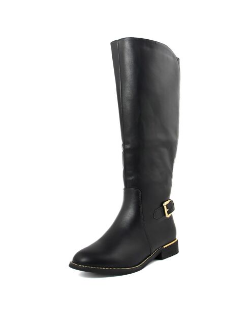 Bottes Idalie noires - Talon 6.5 cm