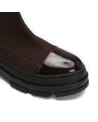 Bottes Dolly marron/noir - Talon 5.5 cm