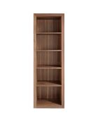 Bibliothèque en bois plaqué noyer  - 65x40x200 cm