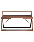 Schreibtisch aus Nussbaumholz/Schwarznussfurnier - 176x76x105 cm