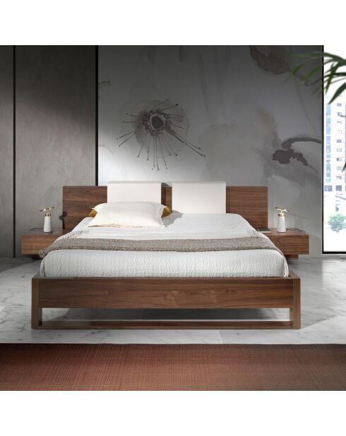 Lámpara de mesa blanca/dorada - 16x16 cm