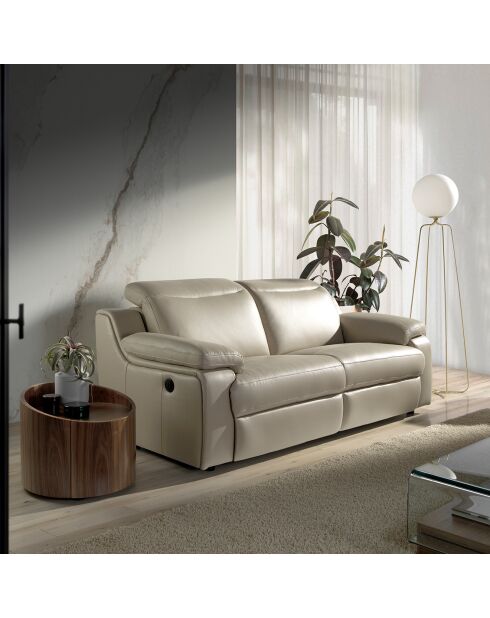 Stehlampe und Glühbirne gold/weiß getönt - 37x35x170 cm