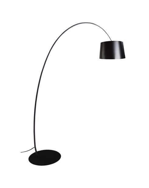 Lampadaire arc réglable en hauteur noir - 195x60x214 cm