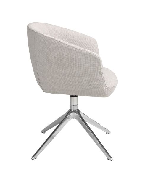 Drehsessel mit stahlgrauen Armlehnen - 67x59x80 cm