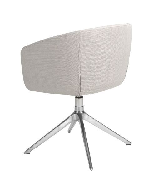 Fauteuil pivotant avec accoudoirs gris acier - 67x59x80 cm
