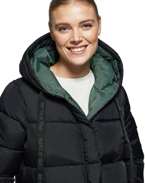 Doudoune Grace noir/vert