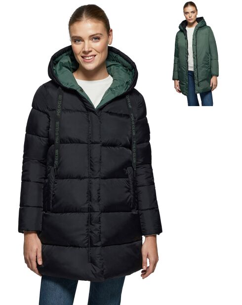 Doudoune Grace noir/vert