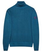 Pull en Coton mélangé Kano bleu pétrole