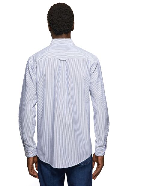 Chemise 100% Coton Ribgy go oxford bleue