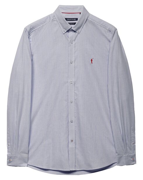 Chemise 100% Coton Ribgy go oxford bleue