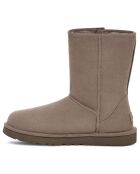 Boots fourrées en Velours de Cuir Classic Short Bailey taupe