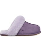 Chaussons fourrés en Velours de Cuir Scuffette II violets