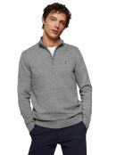 Pull zippé 100% Coton Mike gris