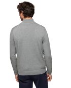 Pull zippé 100% Coton Mike gris