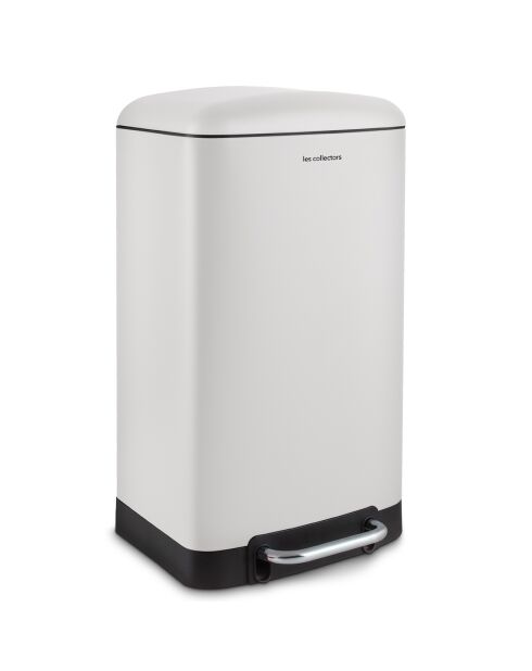 Poubelle pédale blanche - 30L