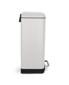 Poubelle pédale blanche - 30L