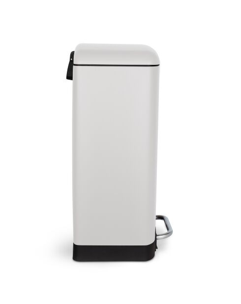 Poubelle pédale blanche - 30L