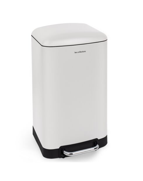 Poubelle pédale blanche - 30L