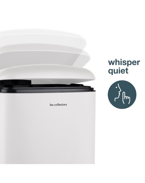 Poubelle pédale blanche - 30L