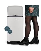 Poubelle pédale blanche - 30L