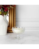 2 Bougies Parfumées coupelle Iris - 1 Mèche clair - 12x10x12 cm