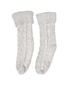 Chaussettes Tressées Sherpa grises - 42x2x11 cm