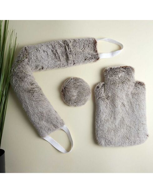 2 calentadores de bolas de cerámica color topo, 11 x 2,2 x 11 cm