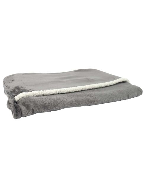 Plaid gris - 180x130 cm