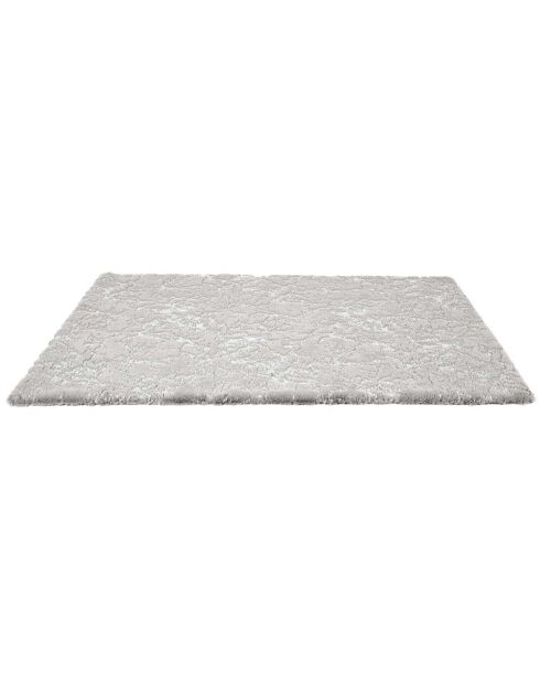 Tapis Imitation Fourrure gris/argenté - 120x170 cm