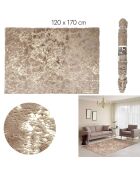 Tapis Imitation Fourrure doré/gris - 120x170 cm