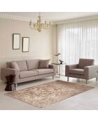 Tapis Imitation Fourrure doré/gris - 120x170 cm