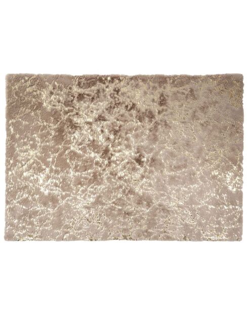 Tapis Imitation Fourrure doré/gris - 120x170 cm