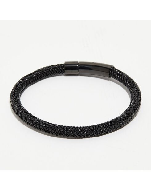 Bracelet en Acier tressé noir